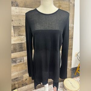 BCBG Max Azria Black Sheer
Long Sleeve Shirt